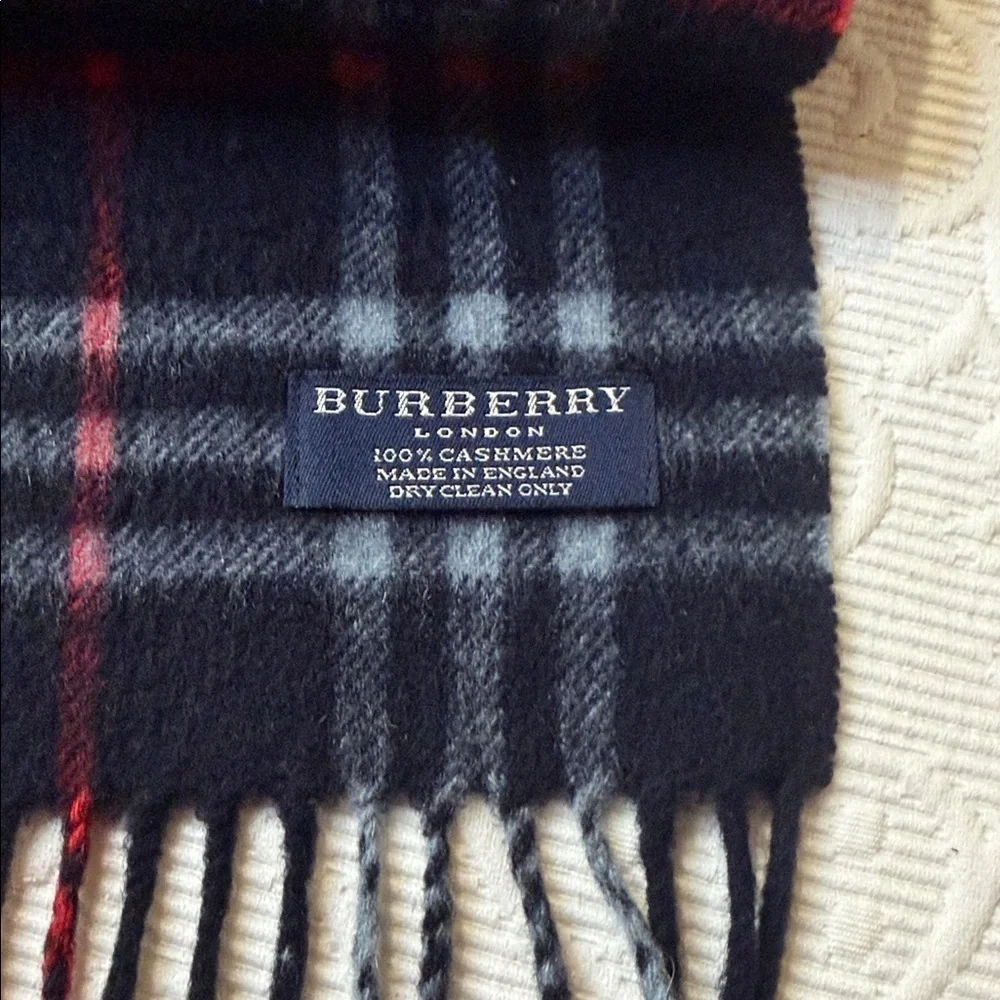 Burberry Cashmere Scarf. Made in England.